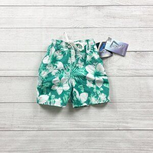 Kanu Surf Toddler Swim Trunks Tropical Floral Board Shorts Lined NWT 3T